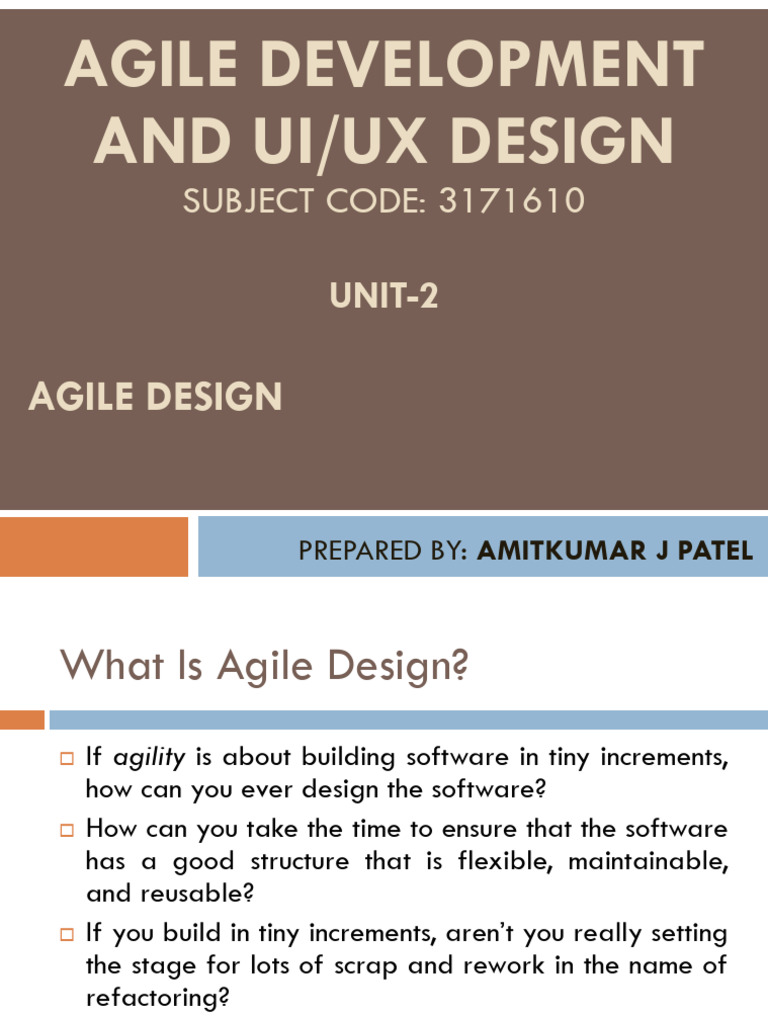 Agile Unit 2 | PDF | Class (Computer Programming) | Inheritance (Object ...