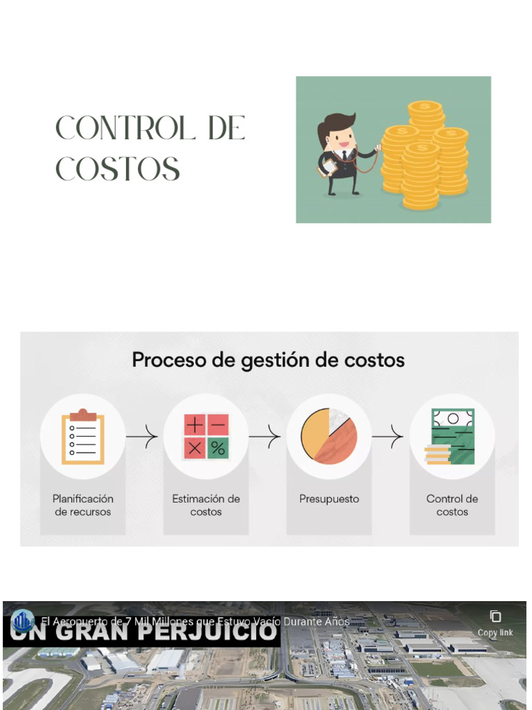 Técnicas de Control de Costos en Proyectos | PDF | Presupuesto