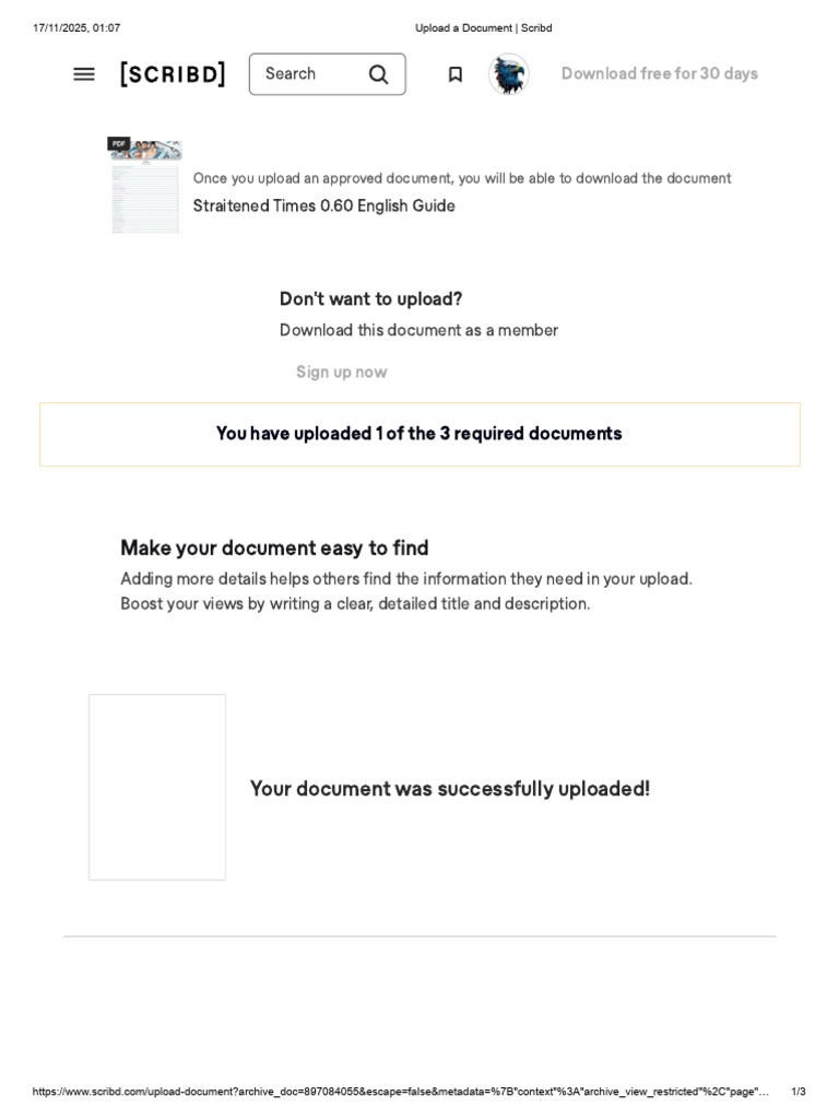 Scribd Document Upload Guide | PDF | Scribd