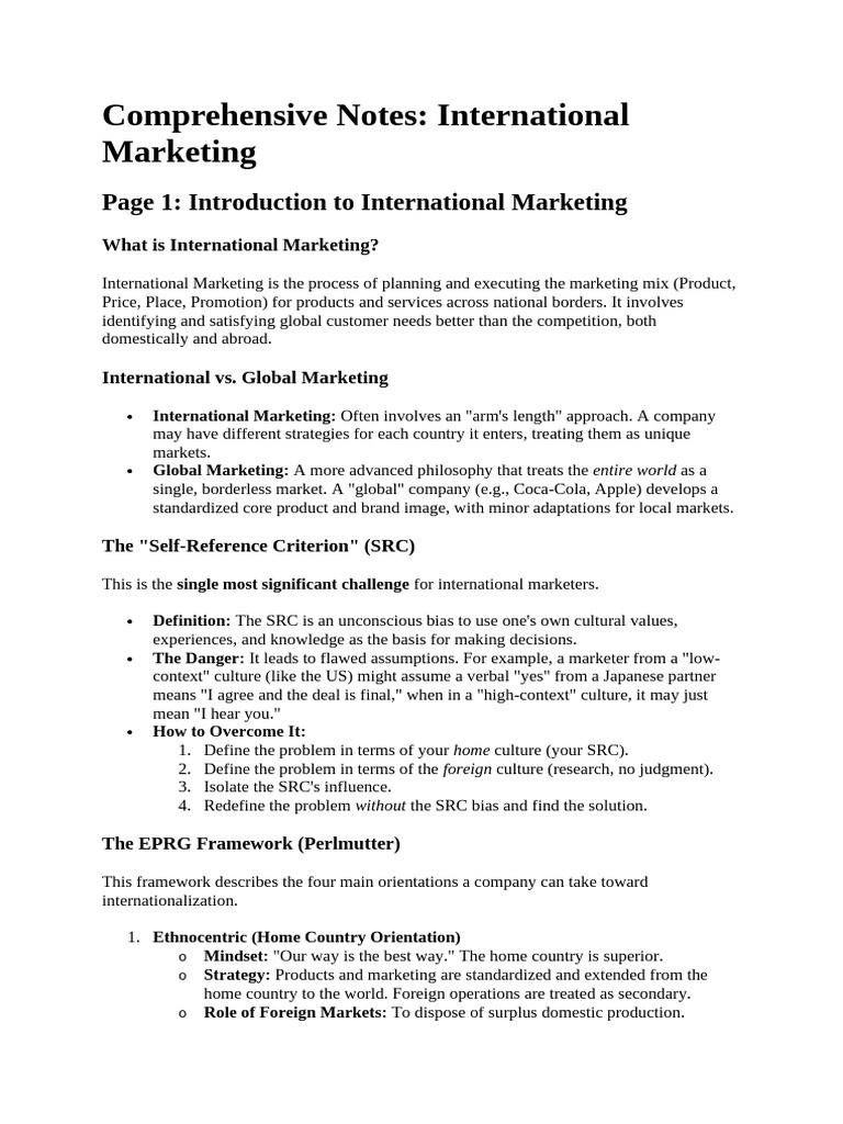 International Marketing Strategies Explained | PDF | Non Tariff ...