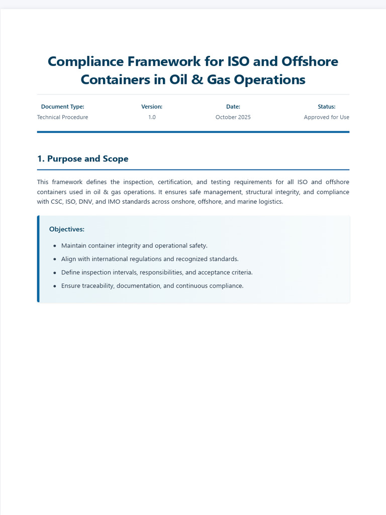 ISO & Offshore Container Compliance Guide | PDF | Nondestructive ...