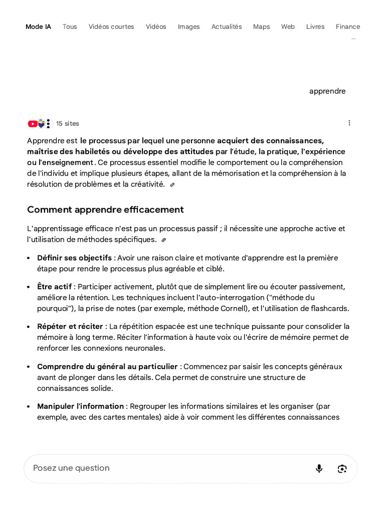 Techniques Efficaces pour Apprendre Mieux | PDF | Apprentissage | Mémoire