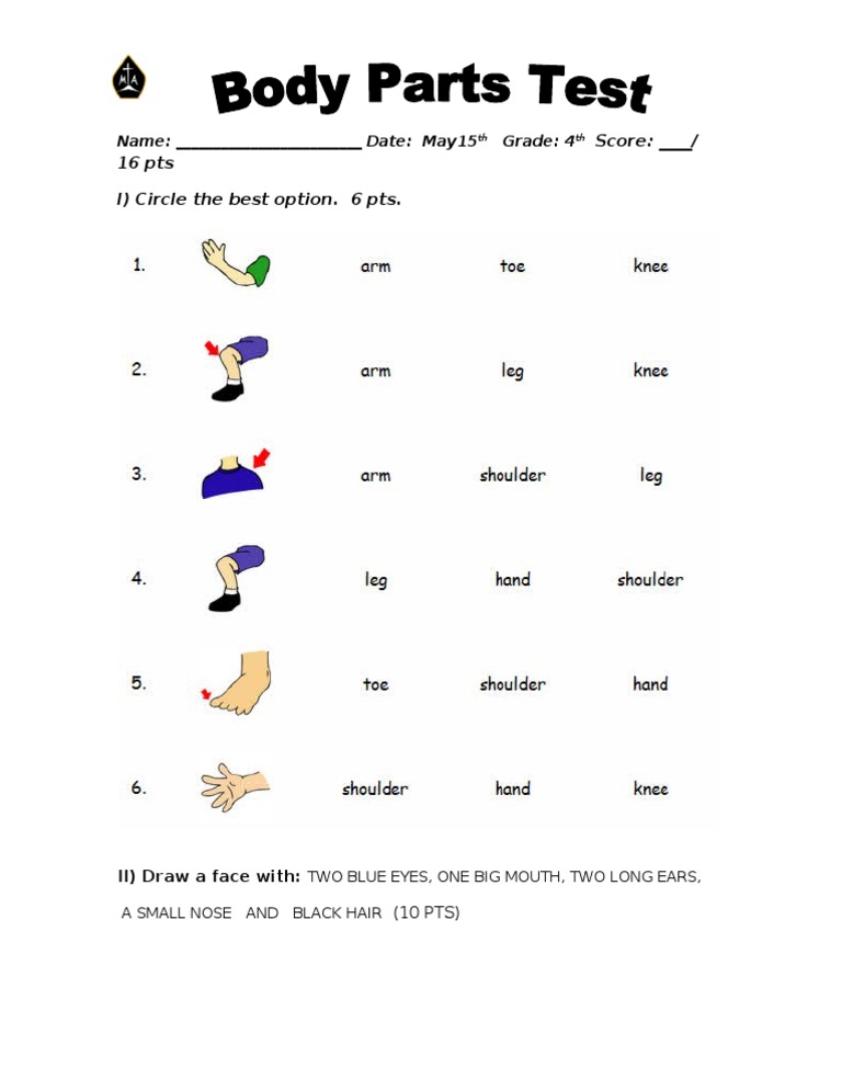 Body Parts Test | PDF | Nature