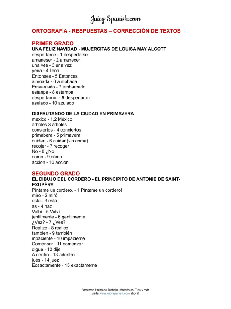Errores comunes de ortografía en español | PDF