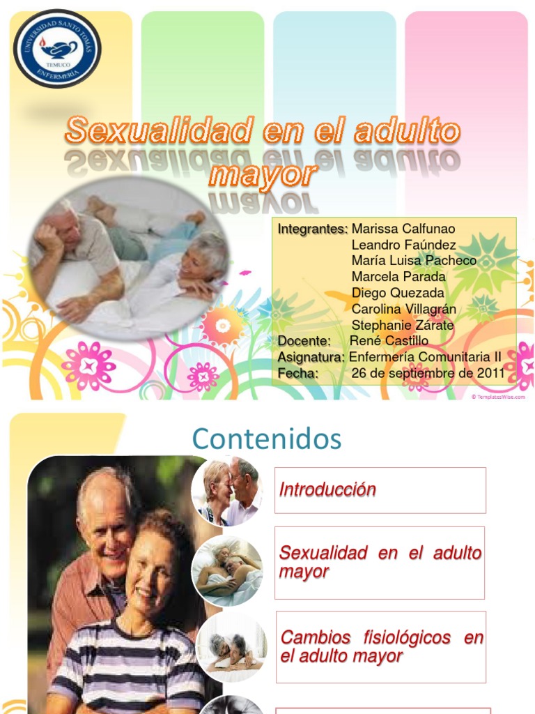Sexualidad en El Adulto Mayor UST Temuco | PDF | Disfunción eréctil | Vejez