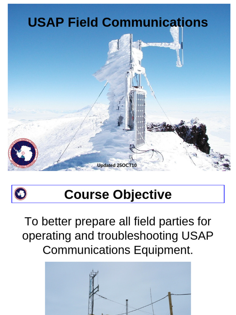 USAP Field Communications Training Guide | PDF | High Frequency ...