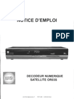 Notice Décodeur Satellite Framsat OR03S