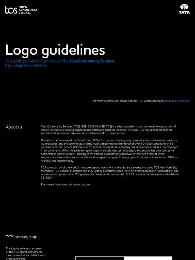 TCS Logo Usage Guidelines | PDF
