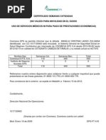 Certificado Porvenir
