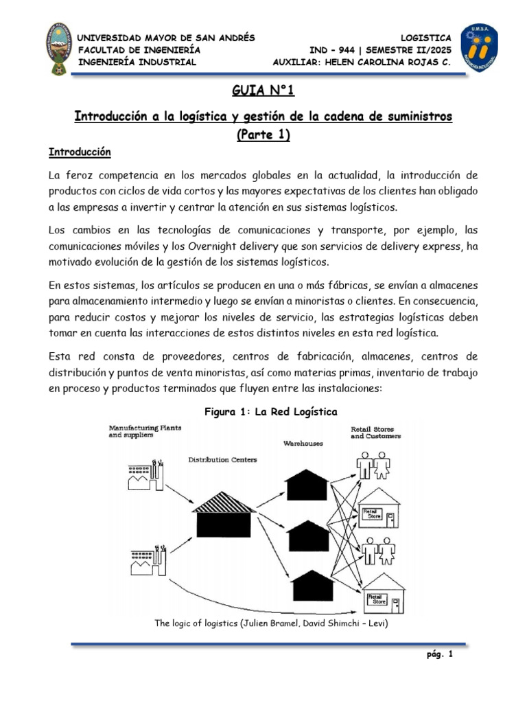 Introducción a Logística y Cadena de Suministro | PDF | Logística ...