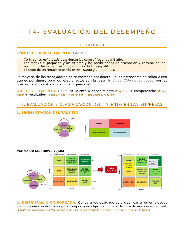 Retención y Evaluación del Talento Empresarial | PDF | Liderazgo