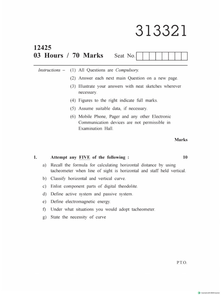 Asu 2024 Winter Question Paper | PDF