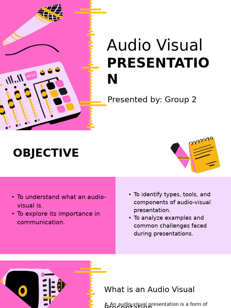 Audio Visual Group 2 1 | PDF | Communication | Multimedia