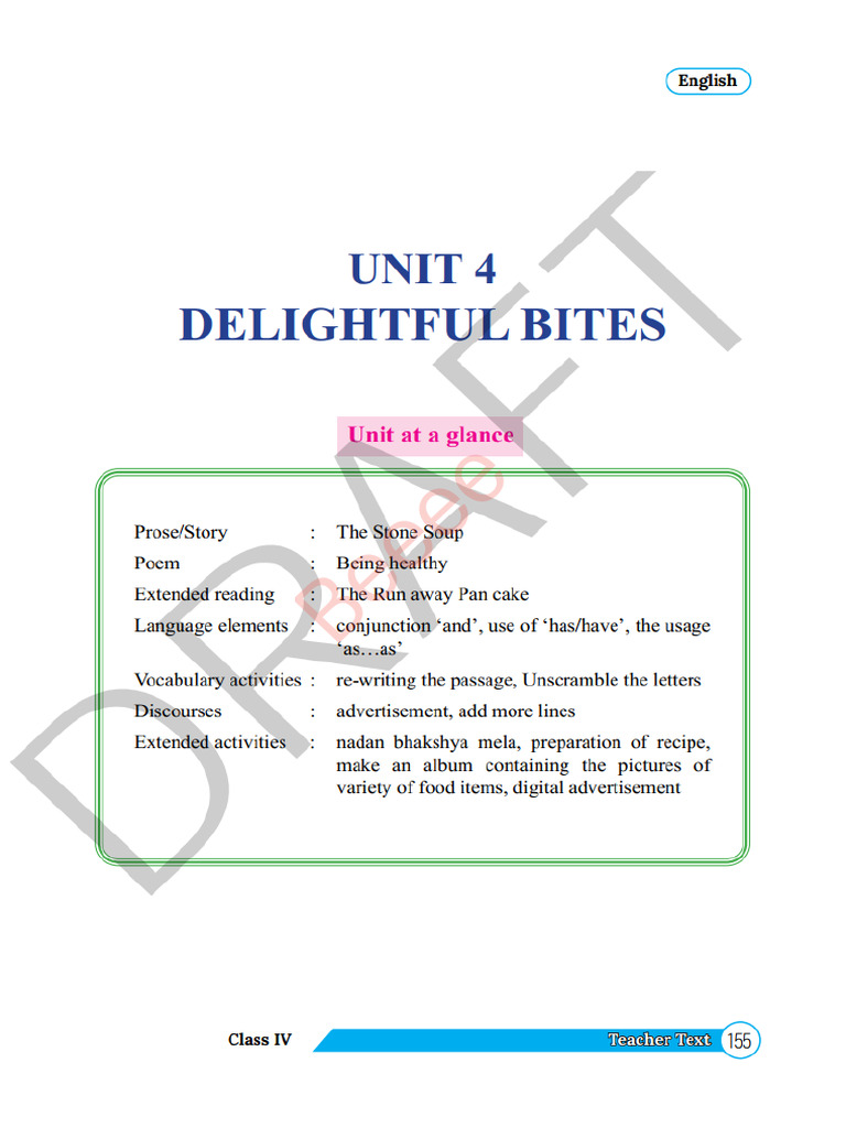 STD IV English HB Unit 4 | PDF