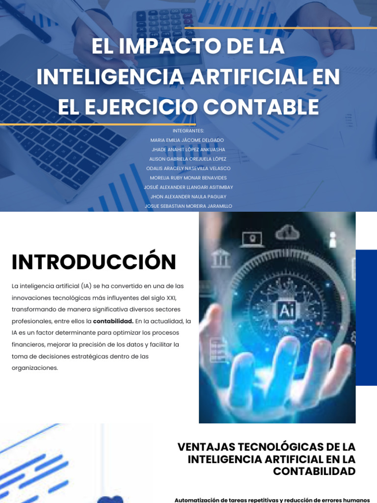 Impacto de La Inteligencia Artificial en Contabilidad - Grupo3 | PDF ...