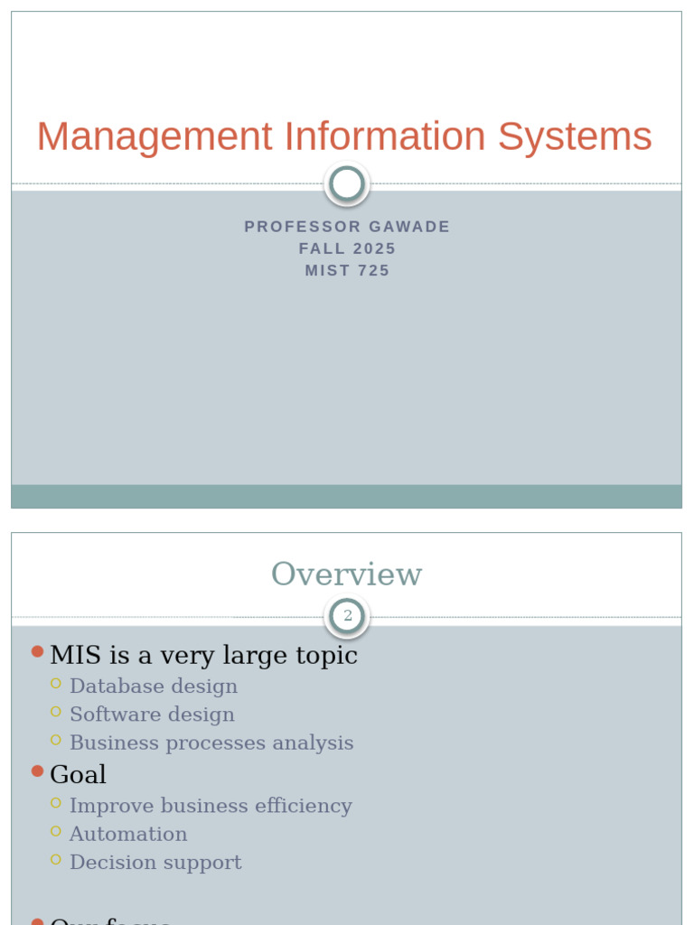 Overview of Management Information Systems | PDF | Databases | Sql
