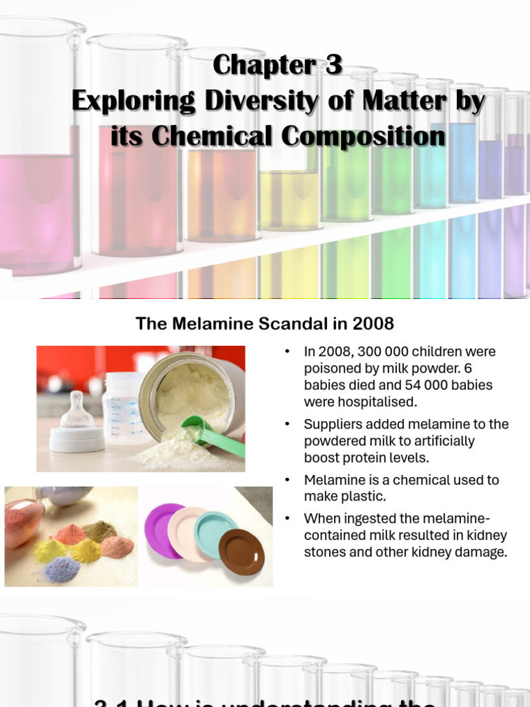 Chemical Composition and Matter Diversity | PDF | Mixture | Chemical ...