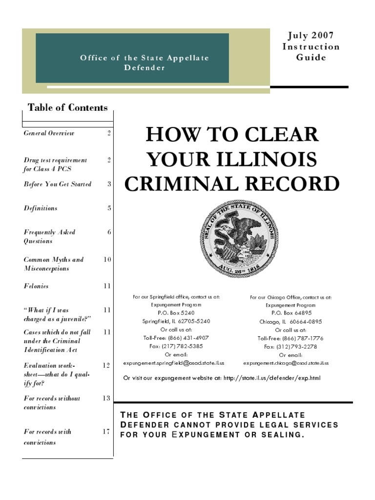 Illinois Expungement Guide PDF