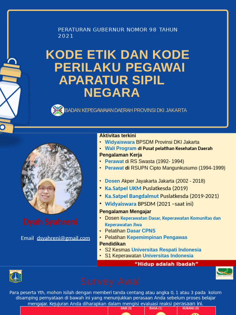 Paparan Kode Etik Dan Kode Perilaku Pegawai Asn Latsar Cpns | PDF