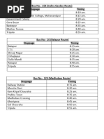 AMTS Bus Routes and Timetable | PDF | Transport