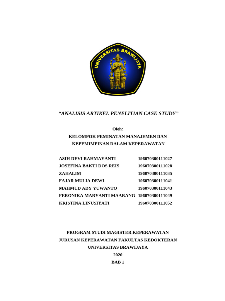 449453257 Tugas Analisis Case Study | PDF
