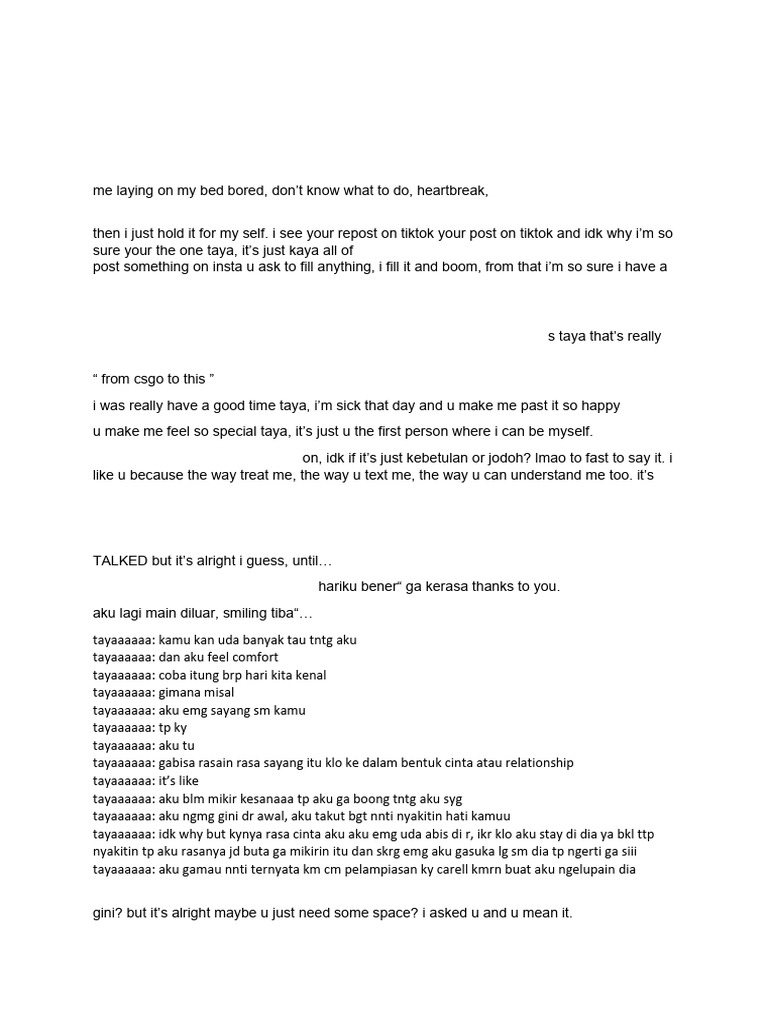 My Deeply Honest Thought | PDF