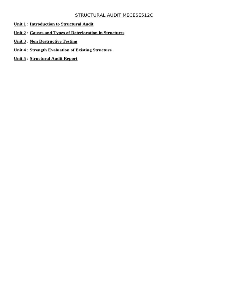 Structural Audit Mecese512c | PDF | Corrosion | Masonry