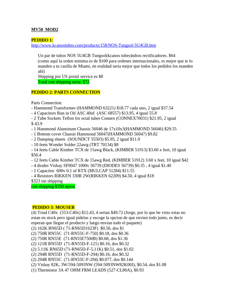 MV50 MOD2 | PDF