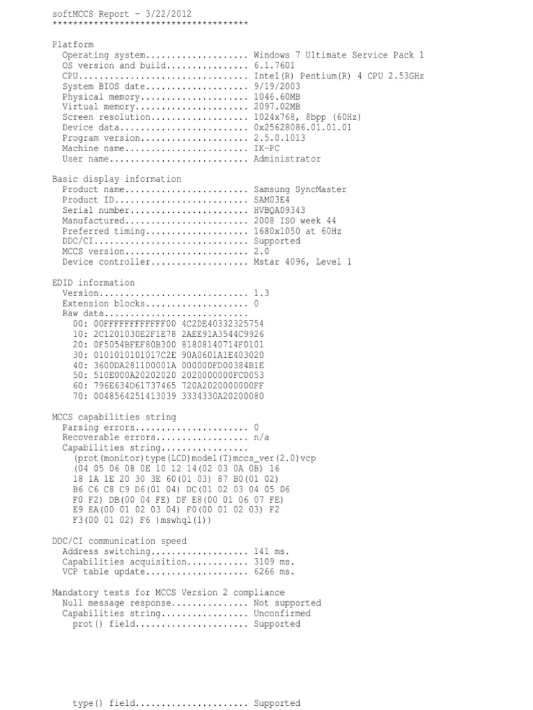 Technical Display Report | PDF | Personal Computers | Computer Engineering