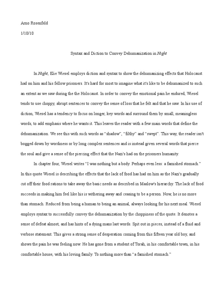 Elie wiesel critical lens essay example picture