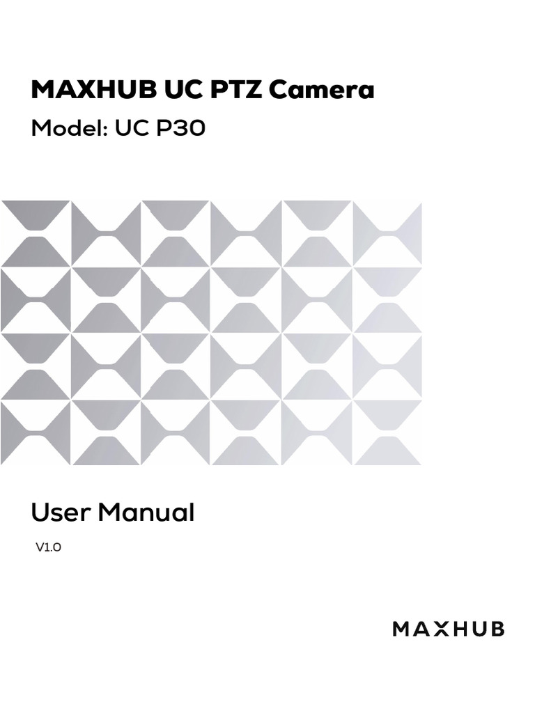 MAXHUB UC P30 Camera User Manual | PDF | Port (Computer Networking ...