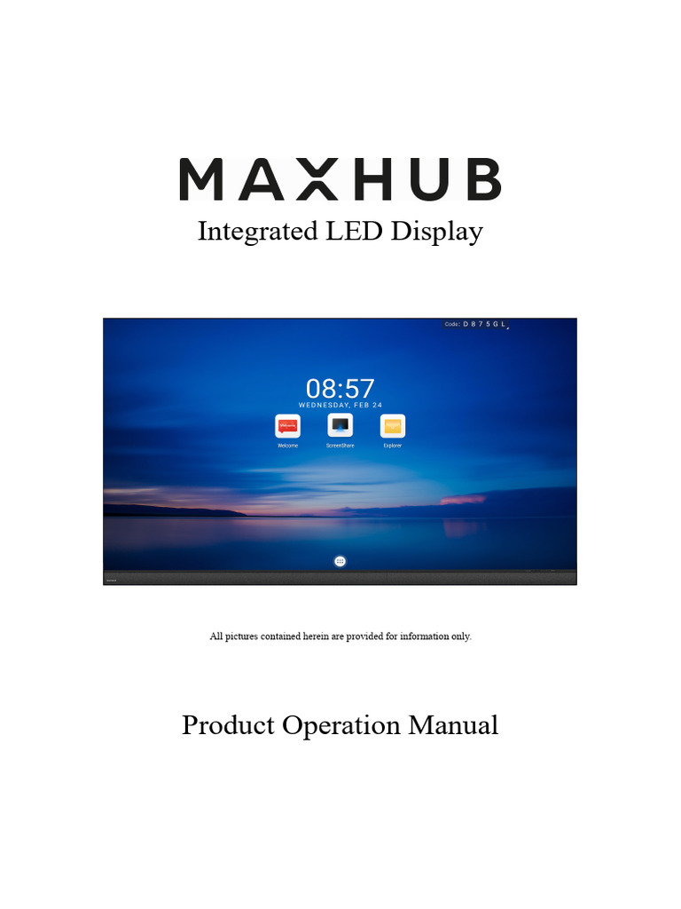 Integrated LED Display Operation Manual | PDF | Usb | Computer Keyboard