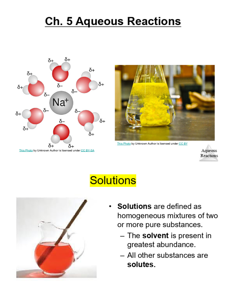 CH +5+and+14+lecture+2025 | PDF | Solvation | Dissociation (Chemistry)