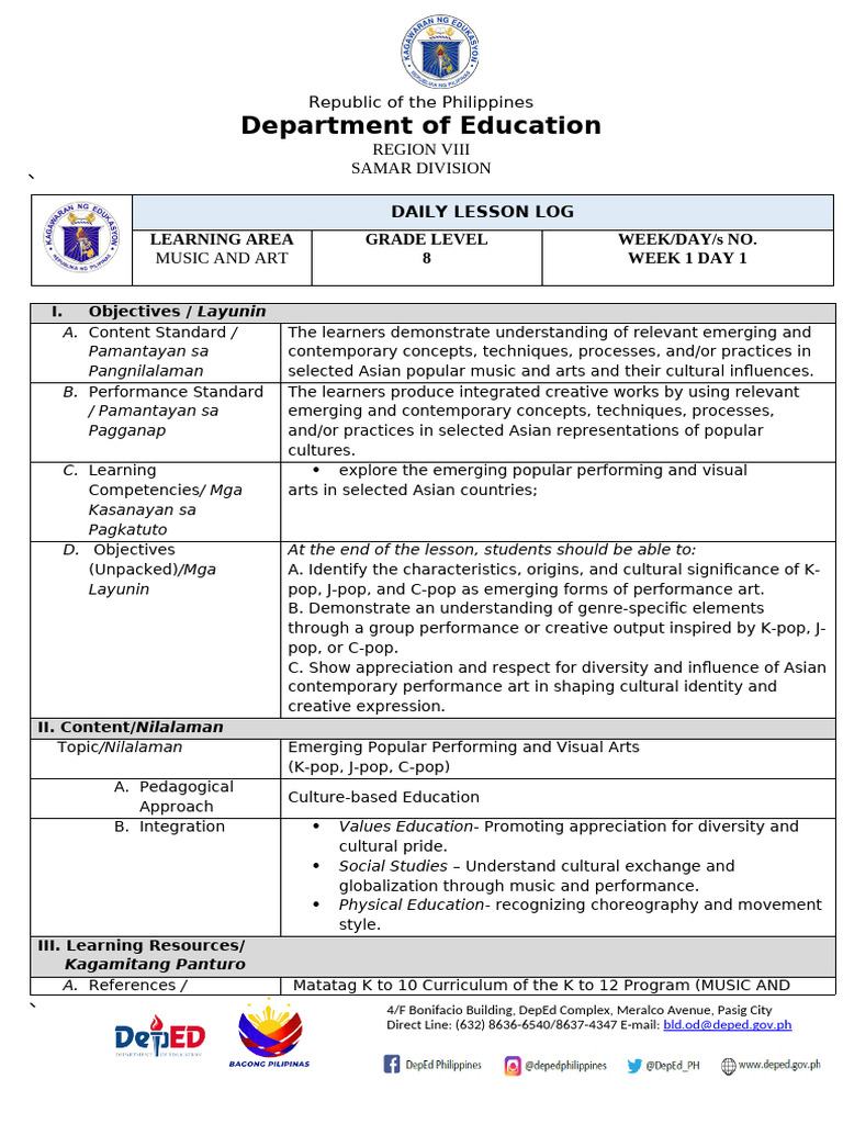 Lesson Exemplar | PDF | Learning