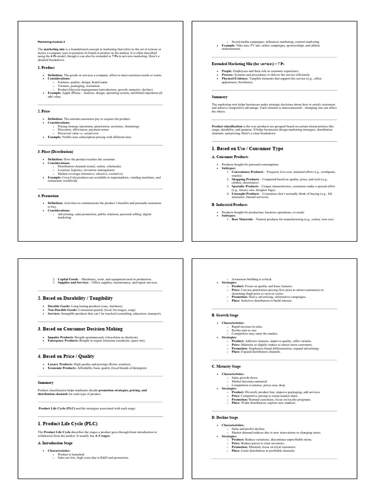 Understanding the Marketing Mix Essentials | PDF | Pricing | Marketing