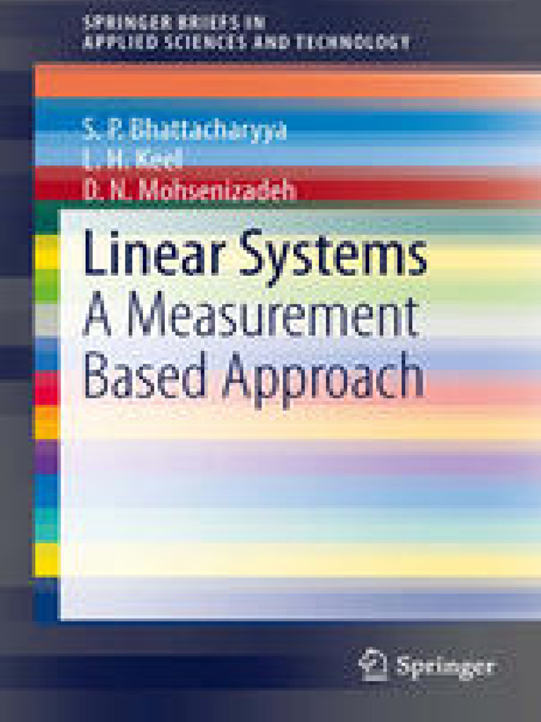 Linear Systems A Measurement Based Approach 1st Edition S P ...