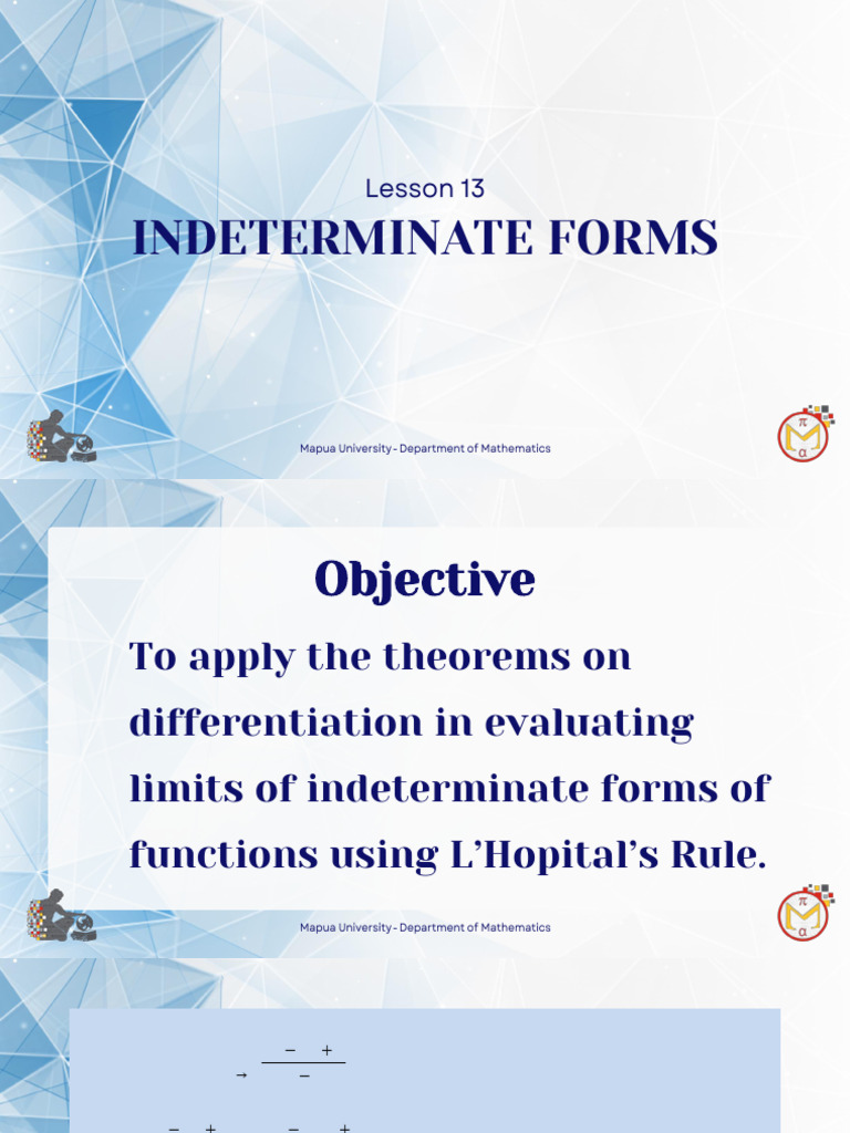 Evaluating Indeterminate Forms with L'Hopital's Rule | PDF | Complex ...