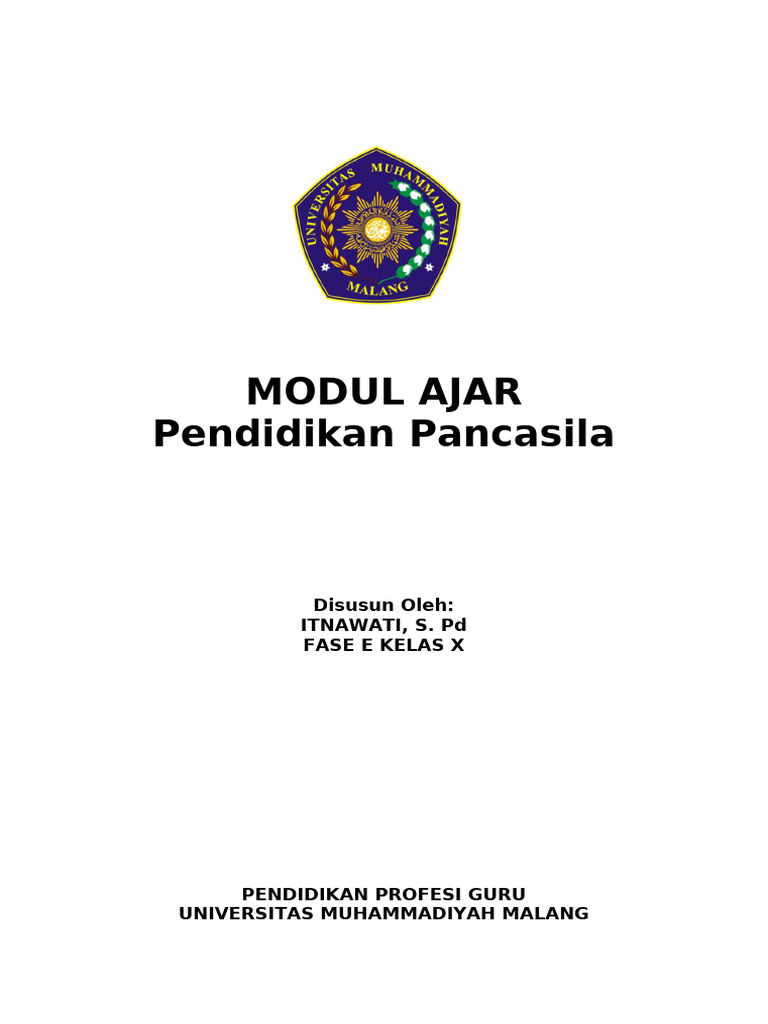 Modul Ajar Pendidikan Pancasila | PDF