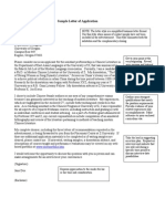 Sample Letter of Application: WWW - Doe/portfolio - HTM