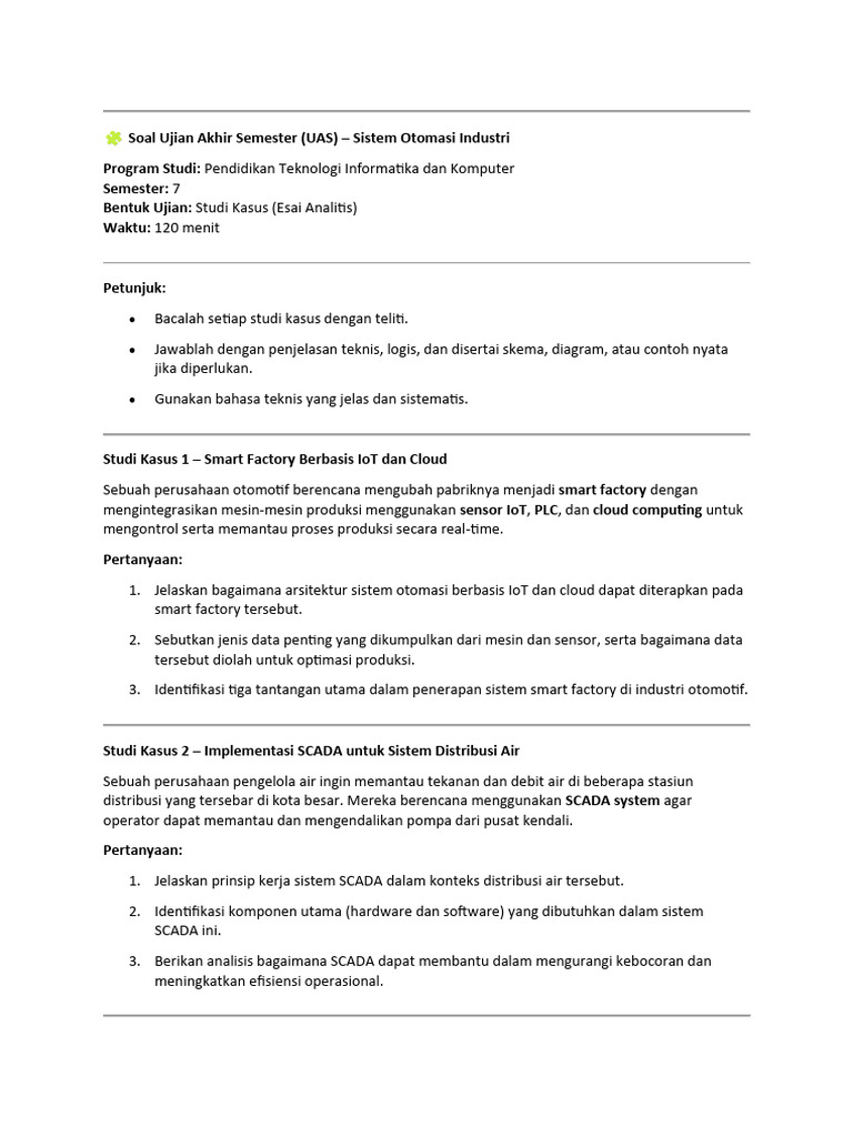 Uas Soi | PDF