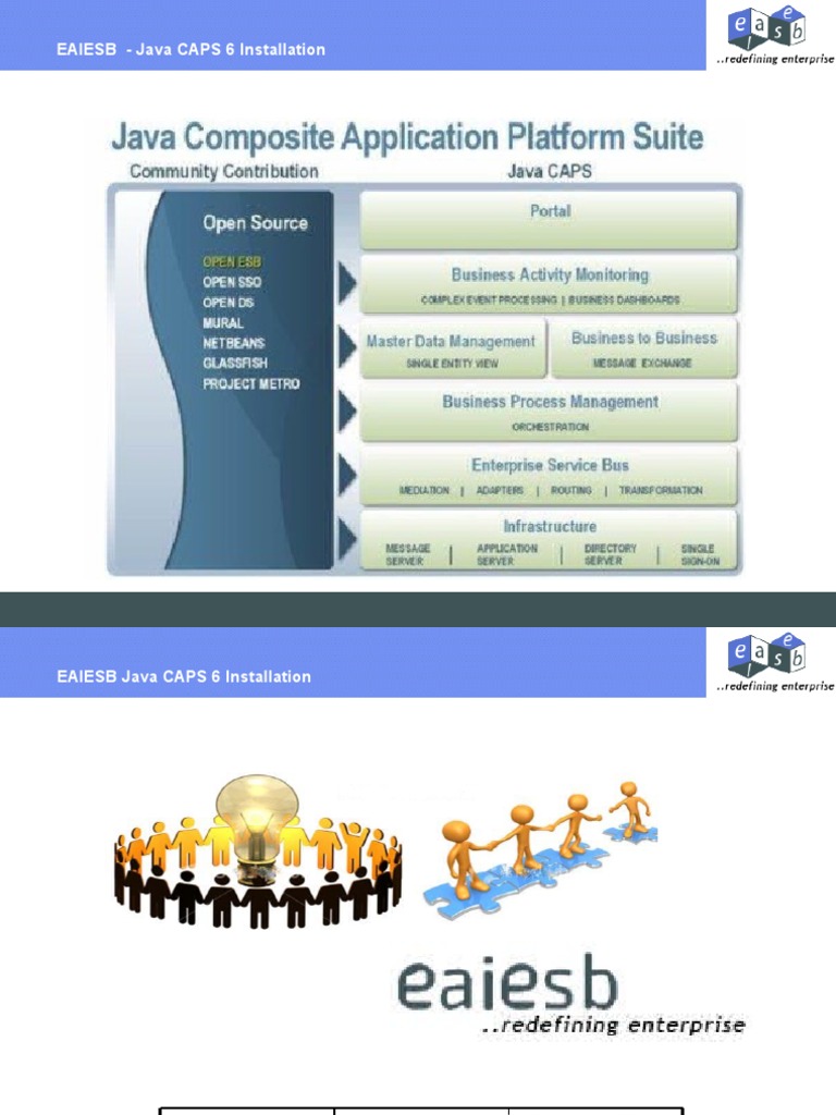 EAIESB JavaCAPS 6 Installation | PDF
