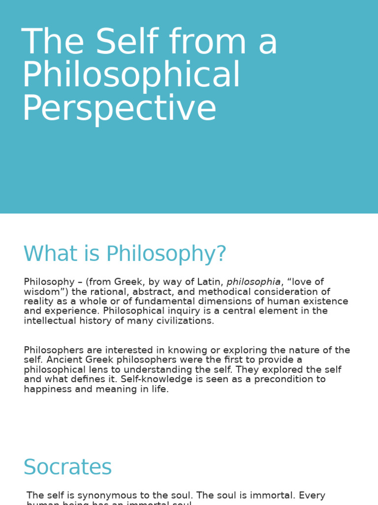 Philosophical Insights on the Self | PDF | Soul | Philosophy Of Self