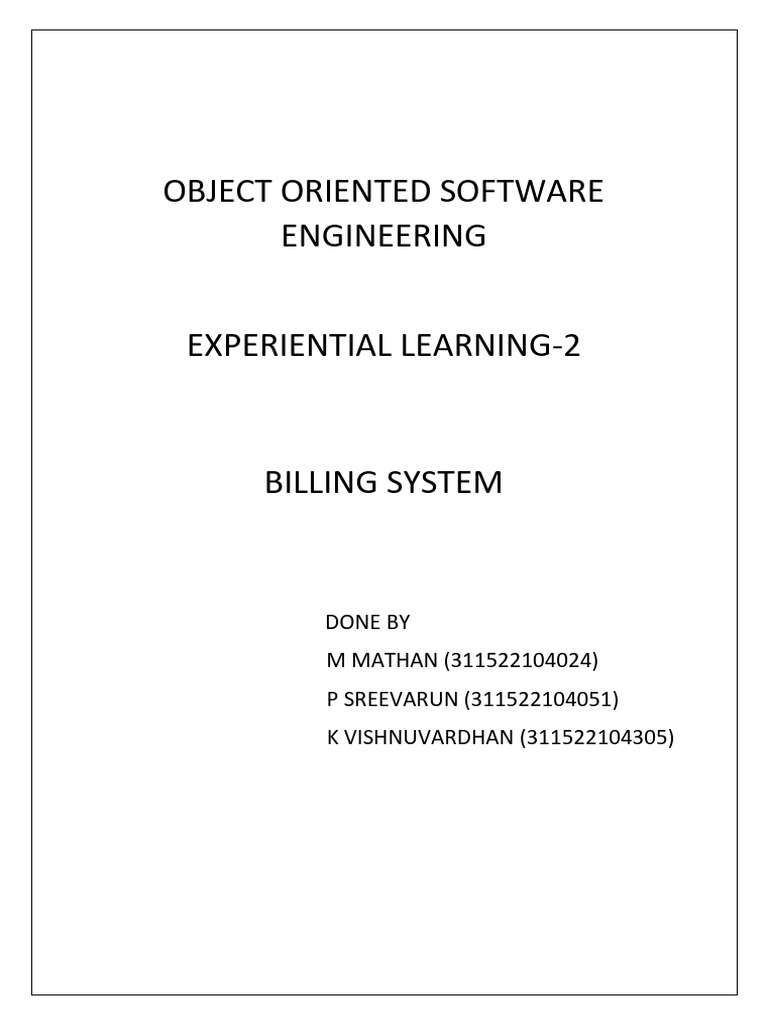 Java Billing System Implementation | PDF | Model–View–Controller | Invoice