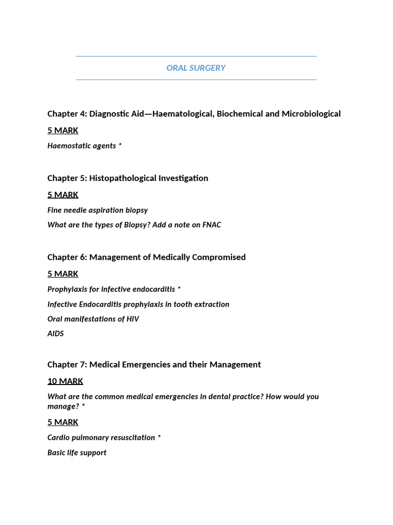 Oral Surgery | PDF | Anesthesia | Clinical Medicine