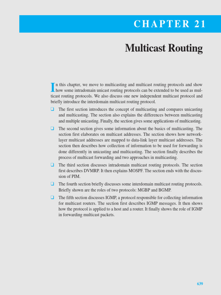 Multicast Routing Protocols Explained | PDF | Multicast | Routing