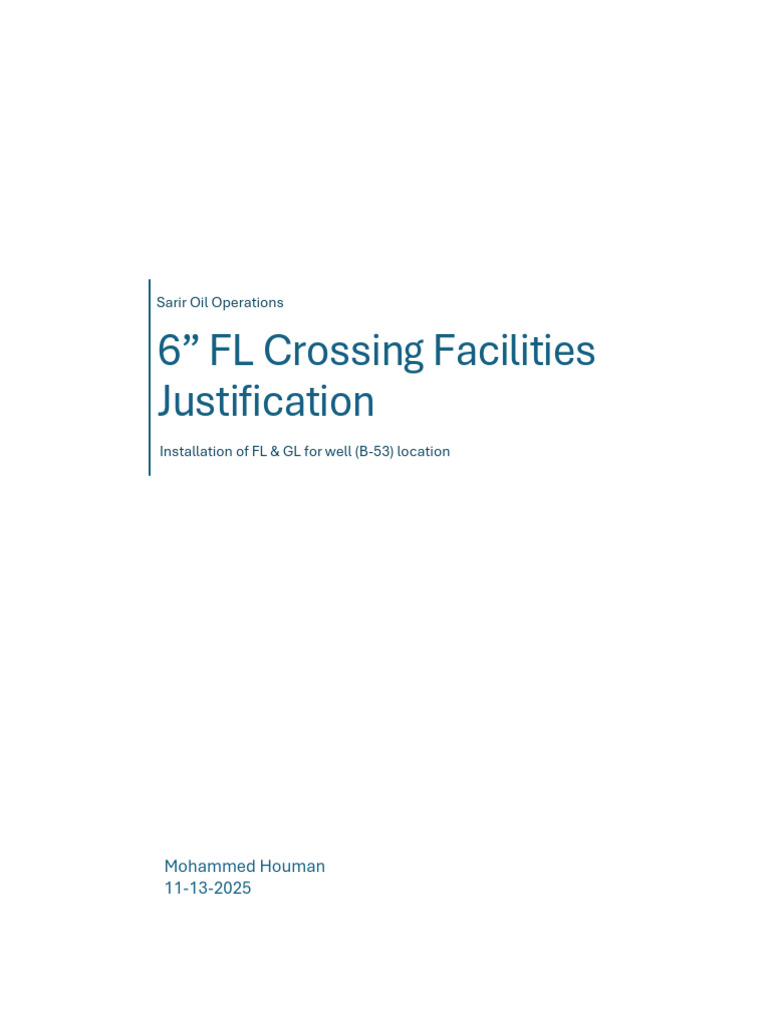 Crossing Pipes Method of Statment | PDF | Natural Gas Processing | Fuel Gas