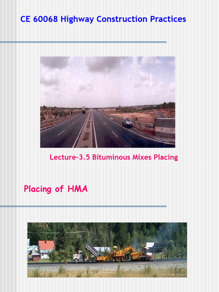 HMA Paver Operations and Techniques | PDF | Mechanical Engineering