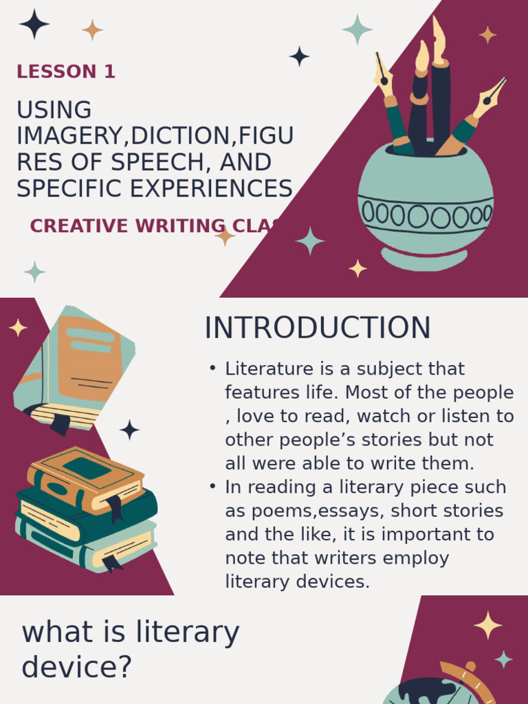 Creative Writing Module 1 Presentation | PDF | Senses | Experience