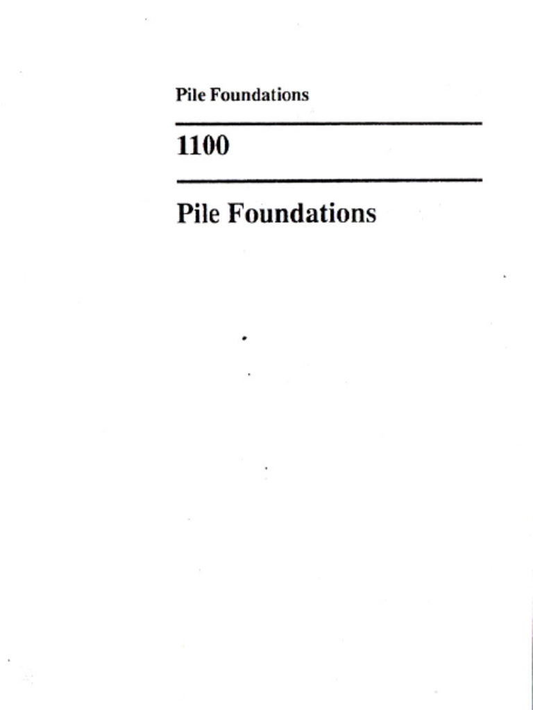 Pile Foundations Construction Guidelines | PDF | Concrete | Prestressed ...