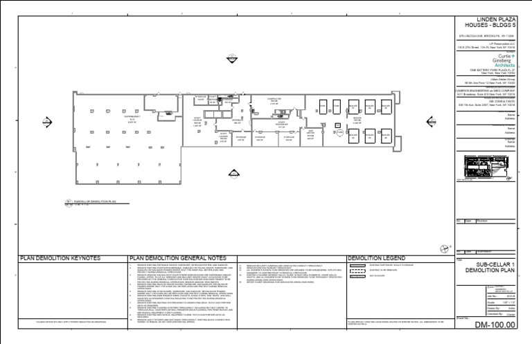 Subcellar Demolition Plan Overview | PDF | Civil Engineering | Building ...